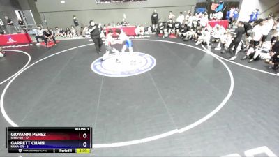 132 lbs Round 1 (16 Team) - Giovanni Perez, SJWA-GR vs Garrett Chain, NAWA-GR