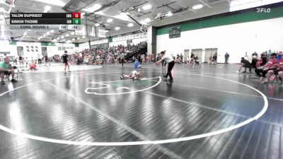 55 lbs Cons. Round 2 - Talon Dupriest, Slyfox Wrestling Academy vs Simon Thome, Immortal Athletics WC