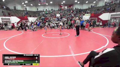 50-51 lbs Round 2 - Rowan Armstrong, Franklin Central WC vs Abel Mcree, Contenders WA