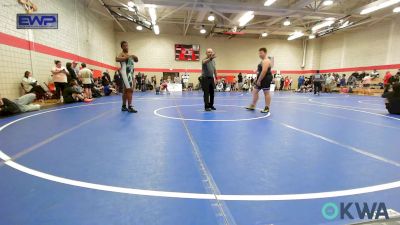 285 lbs Consolation - Payden Miller, Checotah Matcats vs Devin Harlin, Muskogee Wrestling Federation