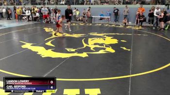 84 lbs Quarterfinal - Cael Gesford, Chugach Eagles Wrestling Club vs Landon Lowery, Interior Grappling Academy