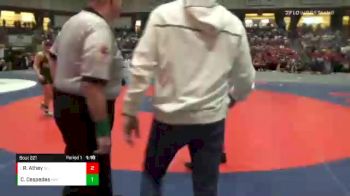 120-1A/2A Quarterfinal - Ryan Athey, South Carroll vs Cruz Cespedes, North Harford