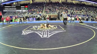 Girls-135 lbs Quarterfinal - Isabella Cepak, South Lyon East Hs Girls vs Ginger Majurin, Kingsford Hs Girls