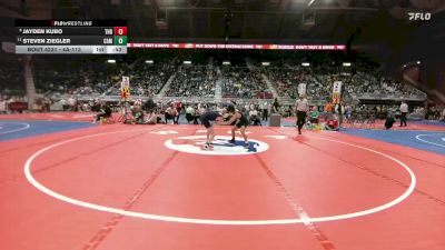 4A-113 lbs Cons. Round 2 - Steven Ziegler, Campbell County vs Jayden Kubo, Thunder Basin