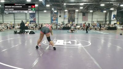 185 lbs Rr Rnd 3 - Nevaeh Williamson, The Asylum Pink vs Joci Davis, Cheyenne Ladies Wrestling Club