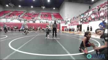 52 lbs Quarterfinal - Liliana Clitso, Darko Valley Wolf Pack vs Knox Kincaid, Cowboy Wrestling Club