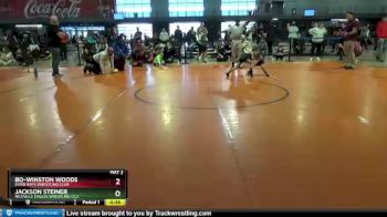 50 lbs Semifinal - Bo-Winston Woods, River Rats Wrestling Club vs Jackson Steiner, Niceville Eagles Wrestling Clu