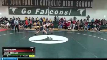 145 lbs 1st Place Match - David Herrick, Cherokee County vs Ansel Goggans, Scottsboro