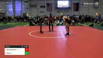 160 lbs Consolation - Tanner Baumgartner, Team Vision Quest Red vs Khristian Dove, Elk Grove