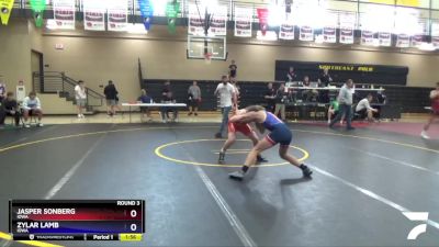 125 lbs Round 3 - Jasper Sonberg, Iowa vs Zylar Lamb, Iowa