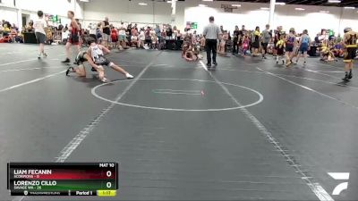 72 lbs Round 3 (8 Team) - Lorenzo Cillo, Savage WA vs Liam Fecanin, Scorpions