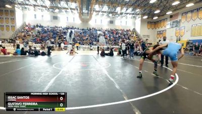 126 lbs Cons. Round 7 - Issac Santos, Camden vs Gustavo Ferreira, Viera High/ VHWC