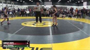 95 lbs Semis & 1st Wrestleback (8 Team) - Lindley Crow, Death Squad Wrest (IN) vs Beau Fennick, CP Wrestling Academy