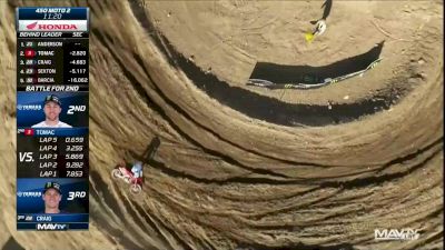 Chase Sexton's Struggles Continue During 450 Moto 2 | Fox Raceway II National