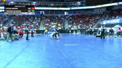 3A-157 lbs Champ. Round 2 - Rylee Brown, Fort Dodge vs Dokken Biladeau, Southeast Polk