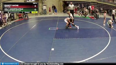 70 lbs Cons. Round 2 - Emmett Watne, WESTLAKE vs Keli`i Sagapolutele, Champions Wrestling Club