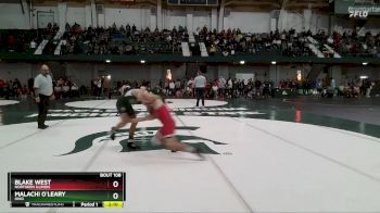 125 lbs Quarterfinal - Blake West, Northern Illinois vs Malachi O`Leary, Ohio