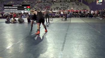 285 lbs Quarters & 1st Wb (16 Team) - Mitch Williamson, Wartburg vs Adolfo Betancur, Johnson & Wales (RI)