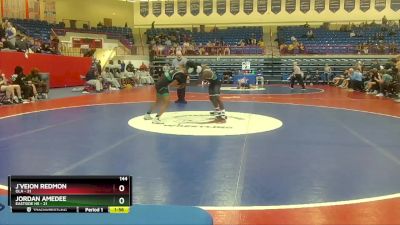 144 lbs Round 1 (16 Team) - J`Veion Redmon, Ola vs Jordan Amedee, Eastside Hs