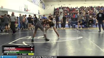132 lbs Champ. Round 2 - Jaden Broussard, Villa Park High School vs Jonas Nunez, Academy Of Wrestling