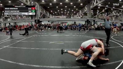 157 lbs Round 2 (8 Team) - Scott Huffmyer, Wrecking Crew Blue vs Brad Jedziniak, Team 302 Blue