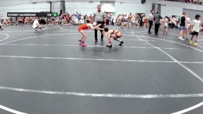 92 lbs Round 2 (8 Team) - Sydney Daxberger, CTWHALE vs Hayley Everitt, U2 The Uprising