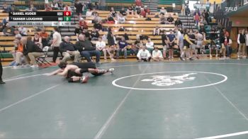132.0 1st Place Match - Tanner Loughrie, Haven High School vs Daniel Kuder, Hesston High School
