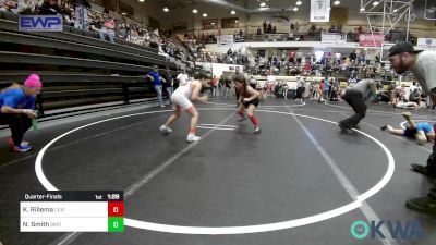 100 lbs Quarterfinal - Knox Rillema, Lexington Wrestling Club vs Nevaeh Smith, Smith Wrestling Academy