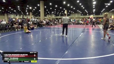 112 lbs Round 3 - Gray Thurman, Rabbit Wrestling Club vs Colton Risinger-Burton, North DeSoto Wrestling Academy