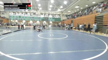 113 lbs Cons. Round 1 - Boden Bradshaw, Boulder City vs Christian Gonzalez, Rancho Bernardo