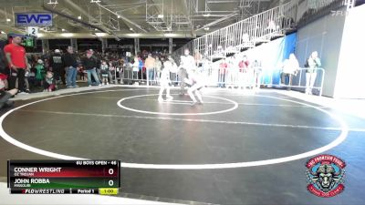 46 lbs Semifinal - Conner Wright, OZ Trojan vs John Robba, Missouri