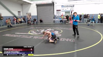 77 lbs Cons. Round 4 - Dane Cook, Valdez Youth Wrestling Club Inc. vs Charlie McCambly, Dillingham Wolverine Wrestling Club