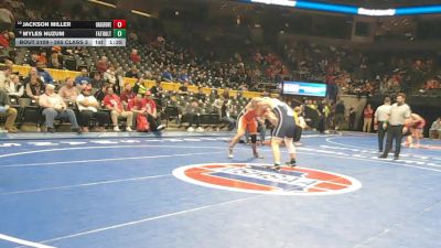 285 Class 2 lbs Champ. Round 1 - Myles Nuzum, Father Tolton Regional Catholic vs Jackson Miller, Oak Grove