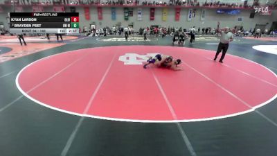 165 lbs Champ. Round 1 - Kyan Larson, Olivet vs Brayden Peet, Wisconsin-Whitewater