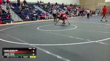 165 lbs Cons. Semi - Diego Cruz, Southern Oregon vs Hugh Wheeler, Simon Fraser (B.C.)