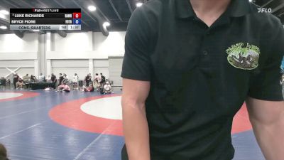 120 lbs Cons. Quarters - Luke Richards, Raleigh Area Wrestling (RAW) Club vs Bryce Fiore, Fox Trained