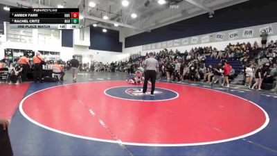 140 lbs 3rd Place Match - Rachel Critz, Marina vs Amber Farr, Norwalk