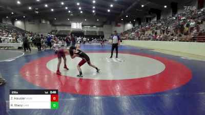 91 lbs Consi Of 8 #2 - Zander Hausler, Heard Wrestling Club vs Ryker Stacy, Lassiter Jr Trojans Wrestling Club