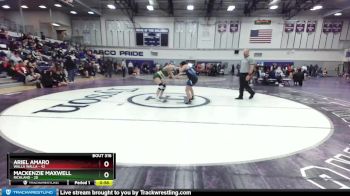 155 lbs Cons. Round 4 - Ariel Amaro, Walla Walla vs MacKenzie Maxwell, Richland