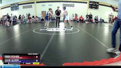 92 lbs Cons. Round 1 - Owen McGuire, Legends Of Gold Wrestling vs Chase Allison, Highland Wrestling Club