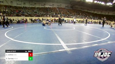 126 lbs Consi Of 16 #1 - Cougar Collins, Noble Takedown Club vs Ethan Carney, Mojo Grappling Academy