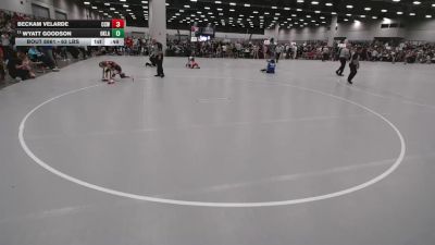 63 lbs Champ. Rd Of 32 - Wyatt Goodson, Oklahoma vs Beckam Velarde, Cory Clark Wrestling