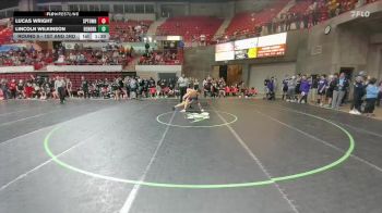 150 lbs Round 5 - 1st And 3rd - Lincoln Wilkinson, Fort Worth Benbrook vs Lucas Wright, Springtown