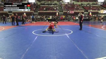 137 lbs Cons. Round 2 - Sawyer Crowe, SW Mt Wrestling vs Lucas Blackcrow, Ft. Belknap Warriors