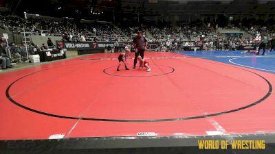 40 lbs Semifinal - Bryken Dougan, Immortal Athletics WC vs Colten Strickland, Backyard Brawlers