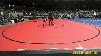 40 lbs Semifinal - Bryken Dougan, Immortal Athletics WC vs Colten Strickland, Backyard Brawlers