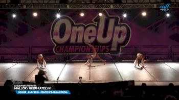 Dance Mania Nashville - Mallory Heidi Katelyn [2025 Senior - Duo/Trio - Contemporary/Lyrical Day 1] 2025 One Up Grand Nationals