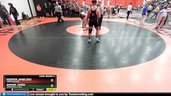 195 lbs Cons. Round 4 - Hunter Janeczko, YORKVILLE (HS) vs Roman Janek, EDWARDVILLE (HS)