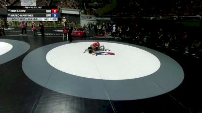 138 lbs Champ. Rd Of 32 - Eric Lopez, Peterson Grapplers Wrestling Club vs Mateo Martinez, Live Oak Wrestling Club SC