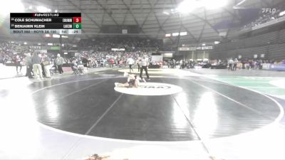 Boys 3A 150 lbs Cons. Round 3 - Benjamin Klein, Lakes vs Cole Schumacher, Enumclaw